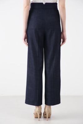 クルミボタンワイドパンツ（０３１３１３０４７６）