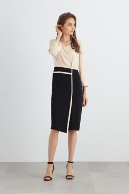 PINKY&DIANNE 美品　バイカラーブロックワンピース ◇バイカラーブロックワンピース（0313140345