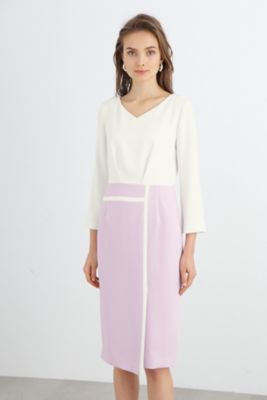 PINKY&DIANNE 美品　バイカラーブロックワンピース ◇バイカラーブロックワンピース（0313140345