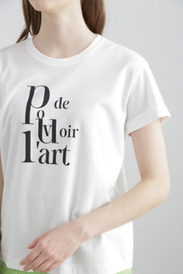 ◇Ｐｏｕｖｏｉｒ ｄｅ ｌ'ａｒｔ ロゴＴシャツ（０３１３１６０２２７