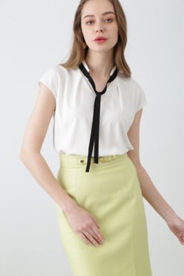 ＜PINKY&DIANNE＞◆バイカラーボウタイカットソー（０３１３１６０５１４）