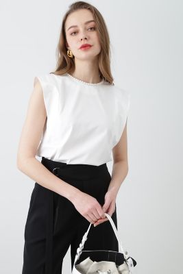 ＜PINKY&DIANNE＞◆パール釦カットソー（０３１３１６０５１５）