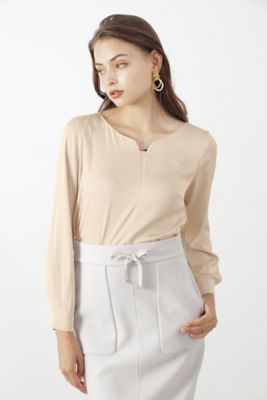 ＜PINKY&DIANNE＞◆クリアーアムンゼンＶネックブラウス（０３１３２１００７５）