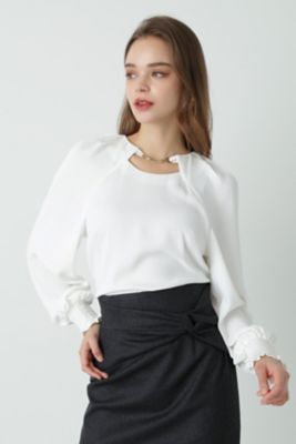 ＜PINKY&DIANNE＞◆ネックチェーンブラウス（０３１３２１０２２２）