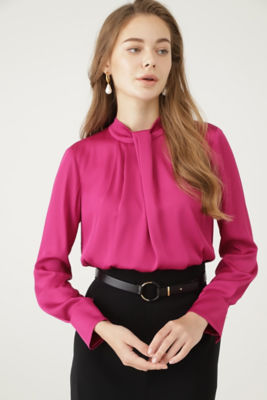 ＜PINKY&DIANNE＞◆タックドレープブラウス（０３１３２１０９４９）