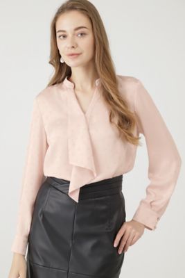 ＜PINKY&DIANNE＞◆ラッフルタイジャカードブラウス（０３１３２１０９６１）