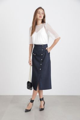 Pinky&Dianneメタルドットポイントスカート サイズ38 メタルドットポイントスカート（0313220823