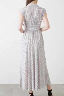 ハウンドトゥースプリントワンピース（0313240709