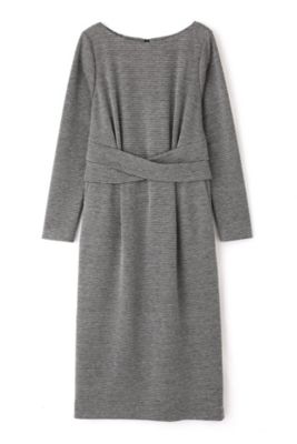 ◇ウエストベルトウールジャージーワンピース（0313240956