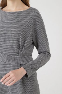 ◇ウエストベルトウールジャージーワンピース（0313240956