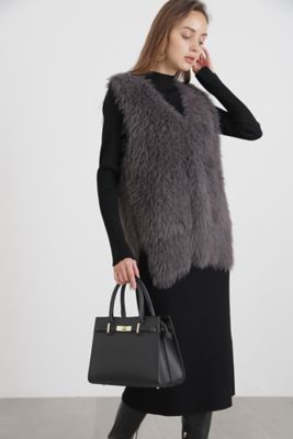 ◇フェザージレ付きニットワンピース（0313247958