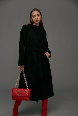 PINKY&DIANNE 美品　ベルテッドリバーコート 楽天市場】◇ベルテッドリバーコート PINKY&DIANNE ピンキー