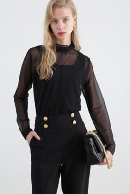 ＜PINKY&DIANNE＞◆シアーハイネックカットソー（０３１３２６０８２８）