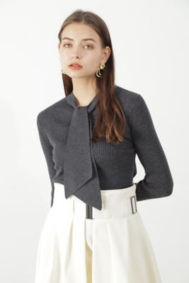 ＜PINKY&DIANNE＞◆ワイドボウタイニットプルオーバー（０３１３２７００８６）