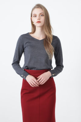 ＜PINKY&DIANNE＞◆Ｖネックニットプルオーバー（０３１３２７０１１５）