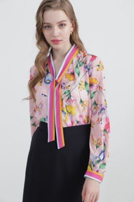 ◇ボタニカルプリントブラウス（0314110101