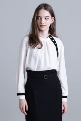 ＜PINKY&DIANNE＞◆バイカラーアクセントブラウス（０３１４１１０２３５）