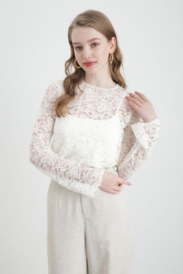 ＜PINKY&DIANNE＞◆ボタニカルレースブラウス（０３１４１１０３４９）