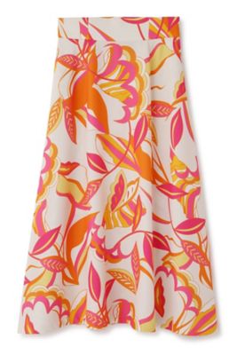 ◇アブストラクトボタニカルプリントスカート（0314120338  