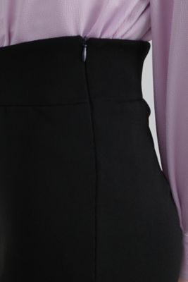 ◇カーブウエストニットタイトスカート（0314127115