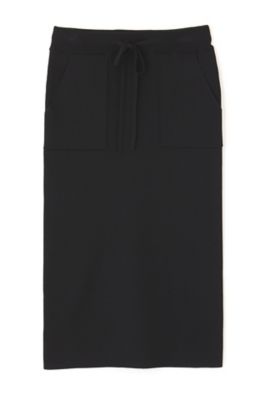 KBS ブラック スカート ダイヤモンドパターン ソフトボーンタフタスカート(ブラック) - seventen