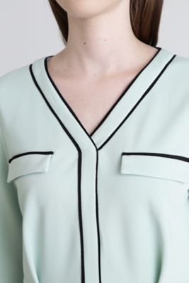 セール✨新品未使用✨ピンキーアンドダイアン ベルト付き配色ジャージワンピース　M ◇ベルト付き配色ジャージワンピース（0314140224