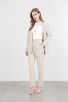 ◇ノーカラーフロントホックジャケット（0314150460