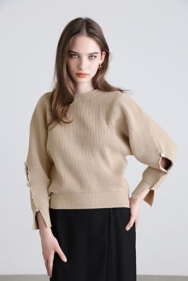 ＜PINKY&DIANNE＞◆片畦ドルマンスリーブニット（０３１４１７０２３３）