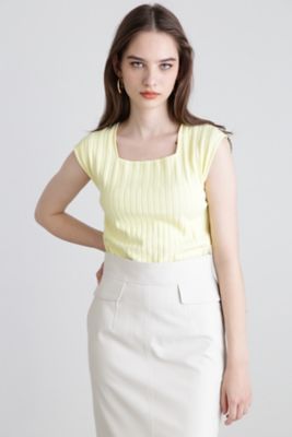 PINKY & DIANNE　新品タグ付 今期スクエアニットトップス PINKY&DIANNE ニット セーター 「追加生産」 スクエアネック