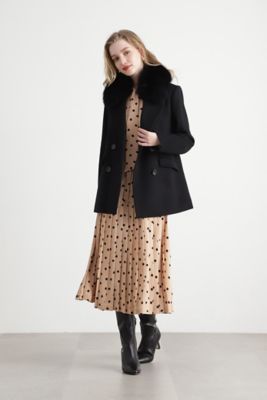 ◇ランダムドットプリーツワンピース（0314240062