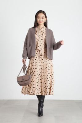 ◇ランダムドットプリーツワンピース（0314240062