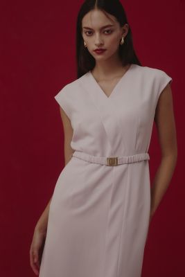 ◆ベルト付きＶネックワンピース（０３１４２４０８２０）