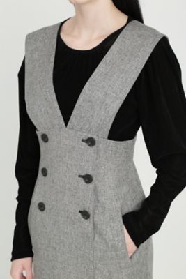 ◇デザインショルダージャンパースカート（0314240944