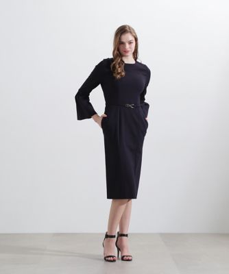 ◇ベルスリーブベルト付きワンピース（0314240952