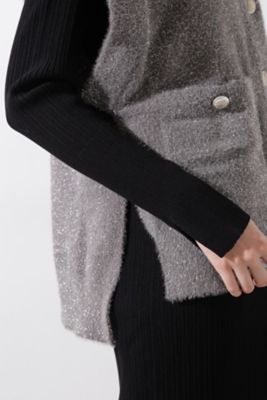 ラメジレ付きニットワンピース（０３１４２４７１８６）