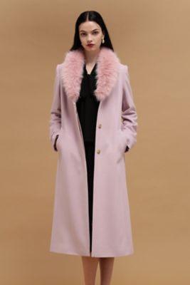 美品】 DKNY サーモンピンク 麻綿コート 4 - メルカリ