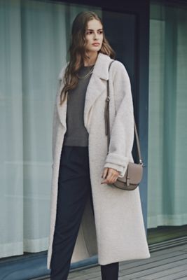 ち〜ちゃん様　PINK AND DAIANNE ロングコート Girly Doll ステンカラーコート コート サイドスリット ロング