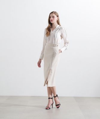 ◇バイカラーラインブラウス（0315110101） | PINKY&DIANNE