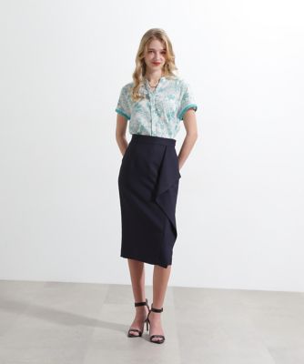 ◇リネンライクラッフルスカート（0315120507