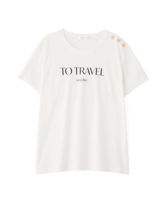 ◆”ＴＯ　ＴＲＡＶＥＬ”　ロゴＴシャツ（０３１５１６０５２１）