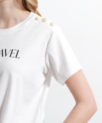 ◆”ＴＯ　ＴＲＡＶＥＬ”　ロゴＴシャツ（０３１５１６０５２１）