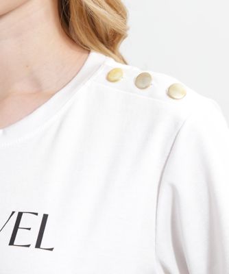 ◆”ＴＯ　ＴＲＡＶＥＬ”　ロゴＴシャツ（０３１５１６０５２１）
