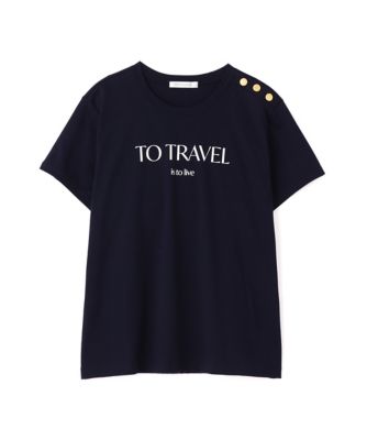 ◆”ＴＯ　ＴＲＡＶＥＬ”　ロゴＴシャツ（０３１５１６０５２１）
