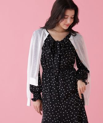 ＜PINKY&DIANNE＞◆シアーニットカーディガン（０３１５１７５３１１）