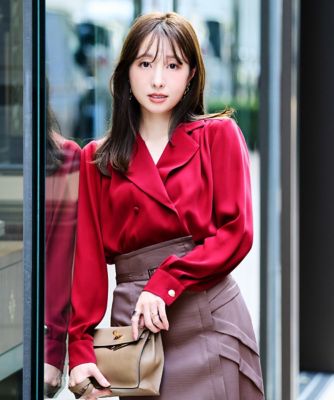 ◇ダブルブレストブラウス（0315210005） | PINKY&DIANNE