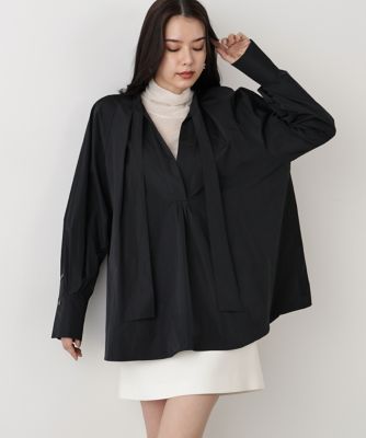 ＜PINKY&DIANNE＞◆タックフレアボウブラウス（０３１５２１０１０５）