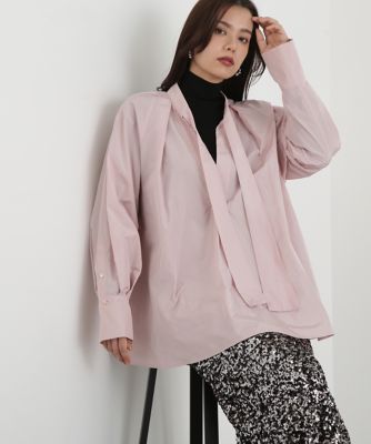 ◇タックフレアボウブラウス（0315210105） | PINKY&DIANNE