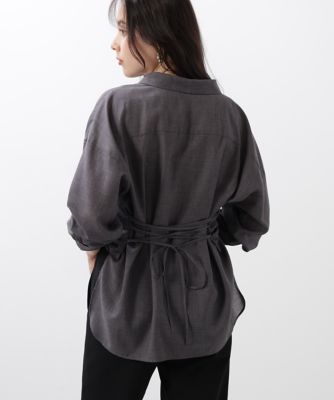 ＜PINKY&DIANNE＞◆バックレースアップシャツ（０３１５２１０９１１）