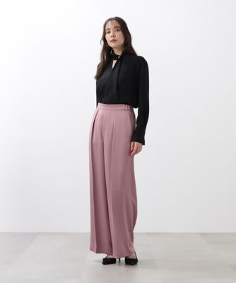 FENDI ピンク サテン ワイドパンツ　サイズ38 ◇サテンワイドパンツ（0315230904） | PINKY&DIANNE