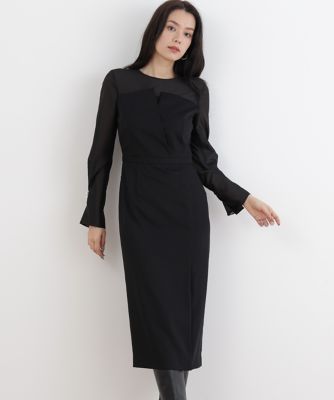 ◇パールスリーブドッキングワンピース（0315240008